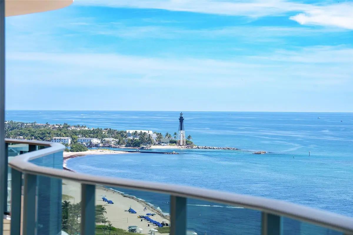 Lighthouse Inlet view from balcony at 900 N Ocean Boulevard 1701, Pompano Beach