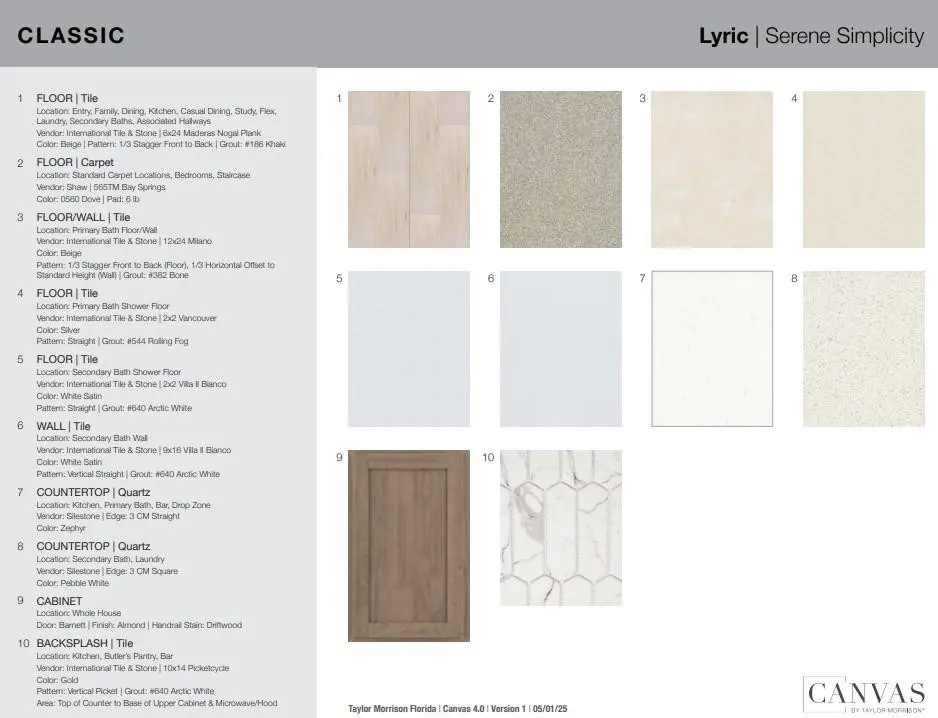 Design Selections at 9322 SW Lorenzo Way, Port St. Lucie
