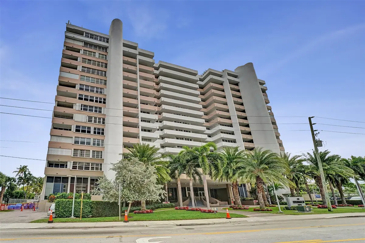 Front of The Wittington at 1390 S Ocean Boulevard 5C, Pompano Beach