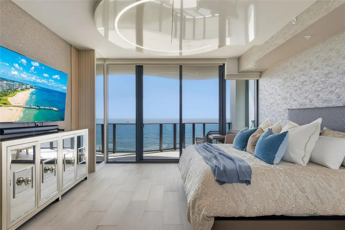 Primary Bedroom at 900 N Ocean Boulevard 905, Pompano Beach