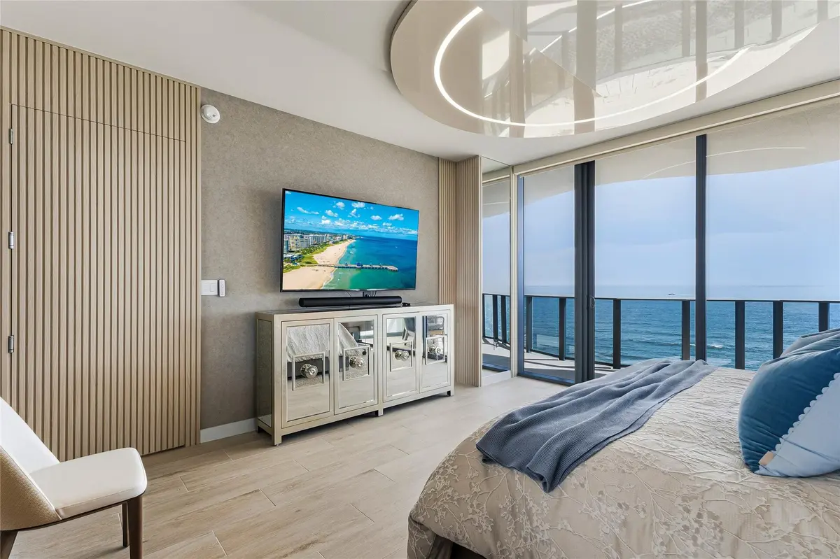 Primary Bedroom at 900 N Ocean Boulevard 905, Pompano Beach