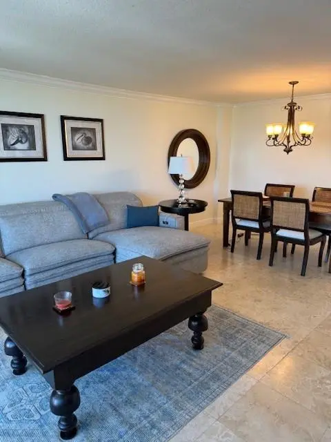 Closer view of living area at 1900 S Ocean Boulevard 14l, Lauderdale-By-The-Sea