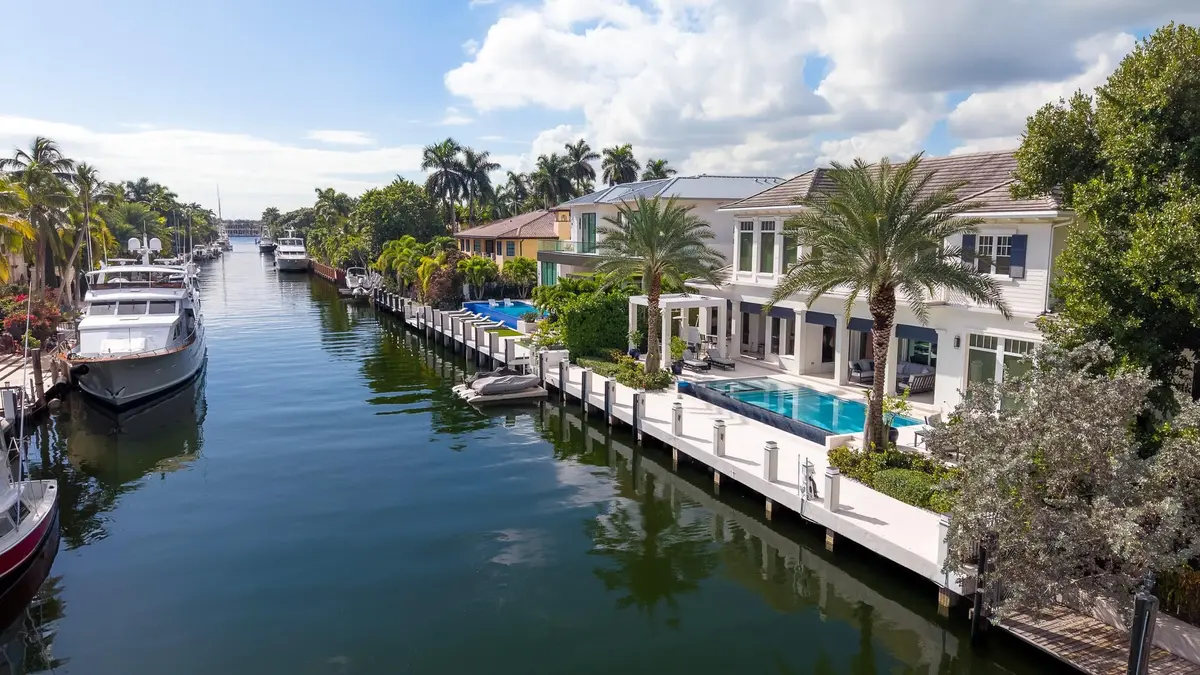 Enjoy sunset swims and waterfront views. at 400 Coral Way, Fort Lauderdale