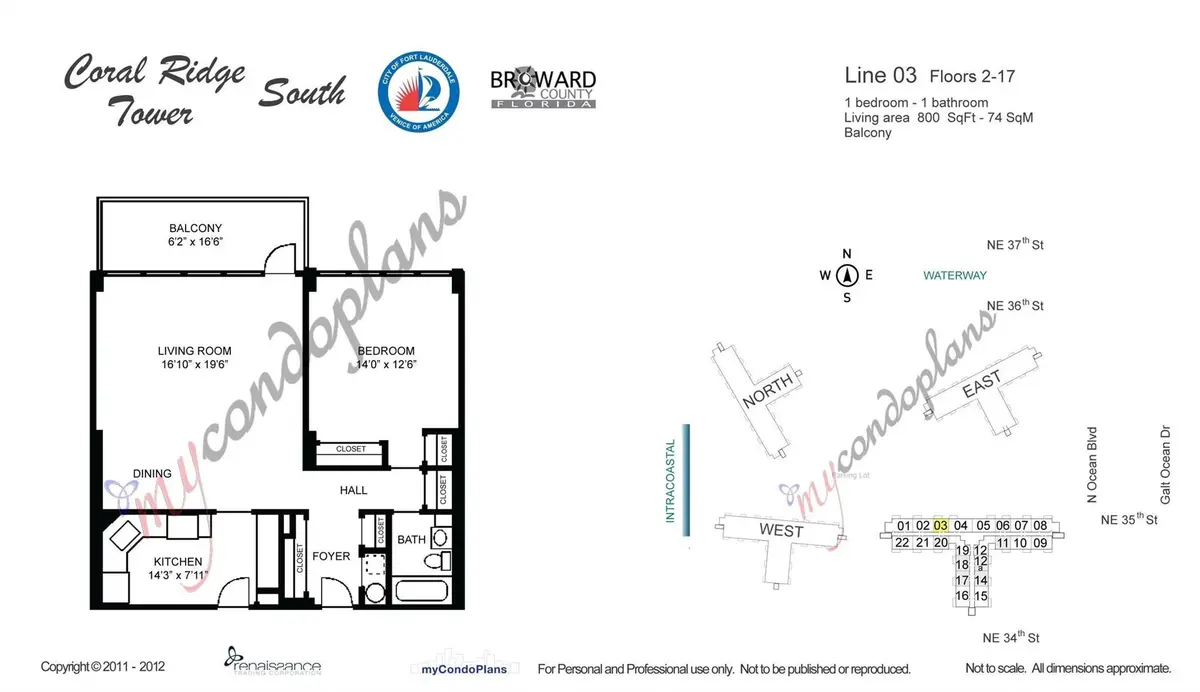 Photo 7 at 3333 NE 34th Street 1503, Fort Lauderdale