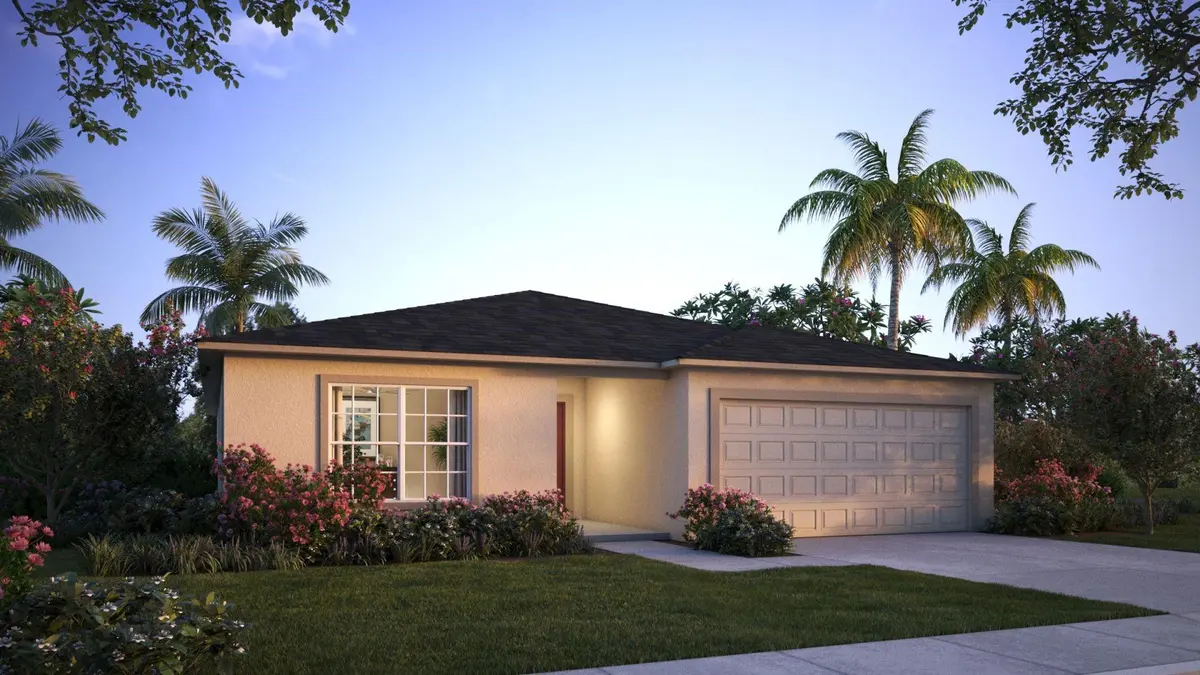 Artist Rendering at Dusk at 2077 SW Americana Street, Port St. Lucie