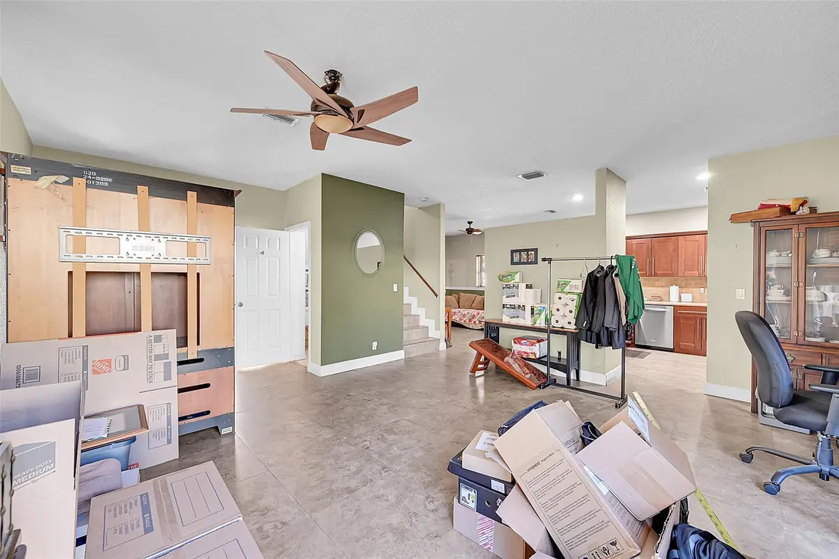 Living Room & Dining Room at 3585 Simms Street, Hollywood