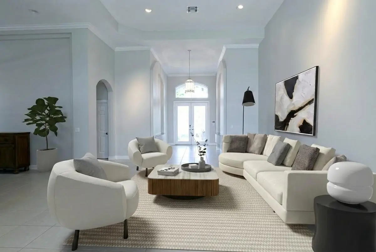 Living Room at 9016 Lakes Boulevard, West Palm Beach