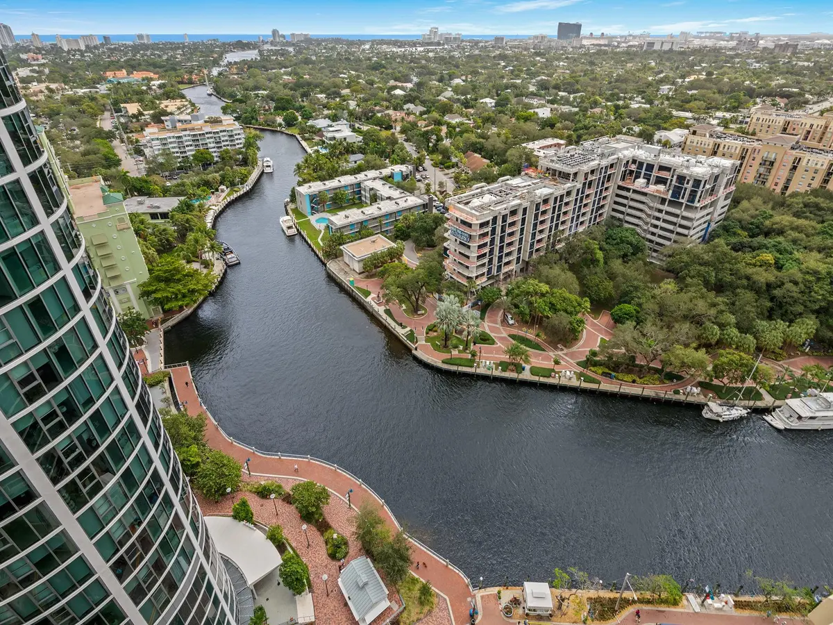 View from main balcony at 411 N New River Drive 2401, Fort Lauderdale