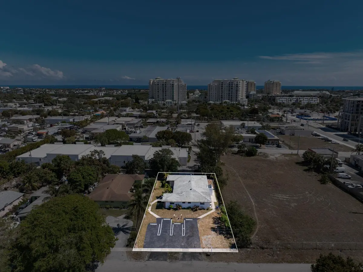 Rear Aerial View at 400 NE 2nd Street, Boynton Beach
