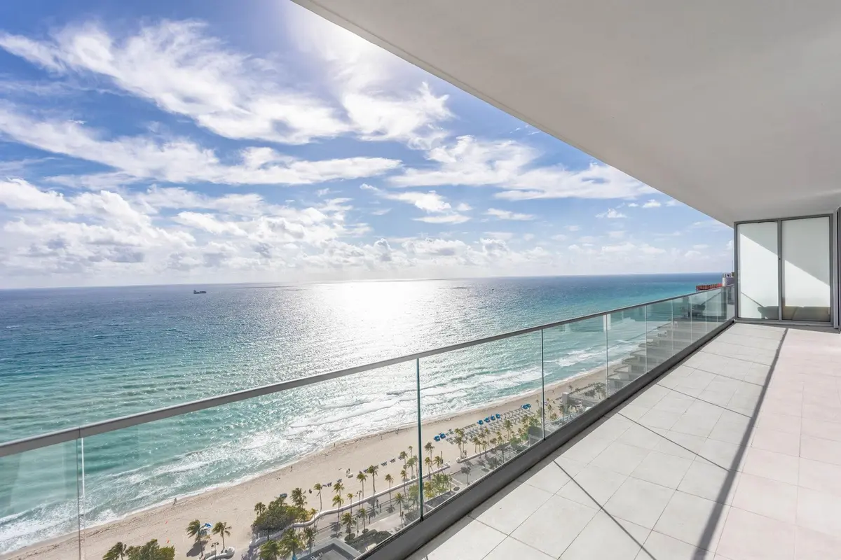 Oceanview from Balcony at 153 N Seabreeze Boulevard S-2501, Fort Lauderdale