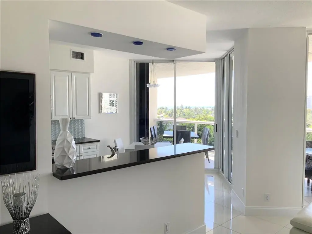 Open kitchen at 3100 N Ocean Boulevard 606, Fort Lauderdale