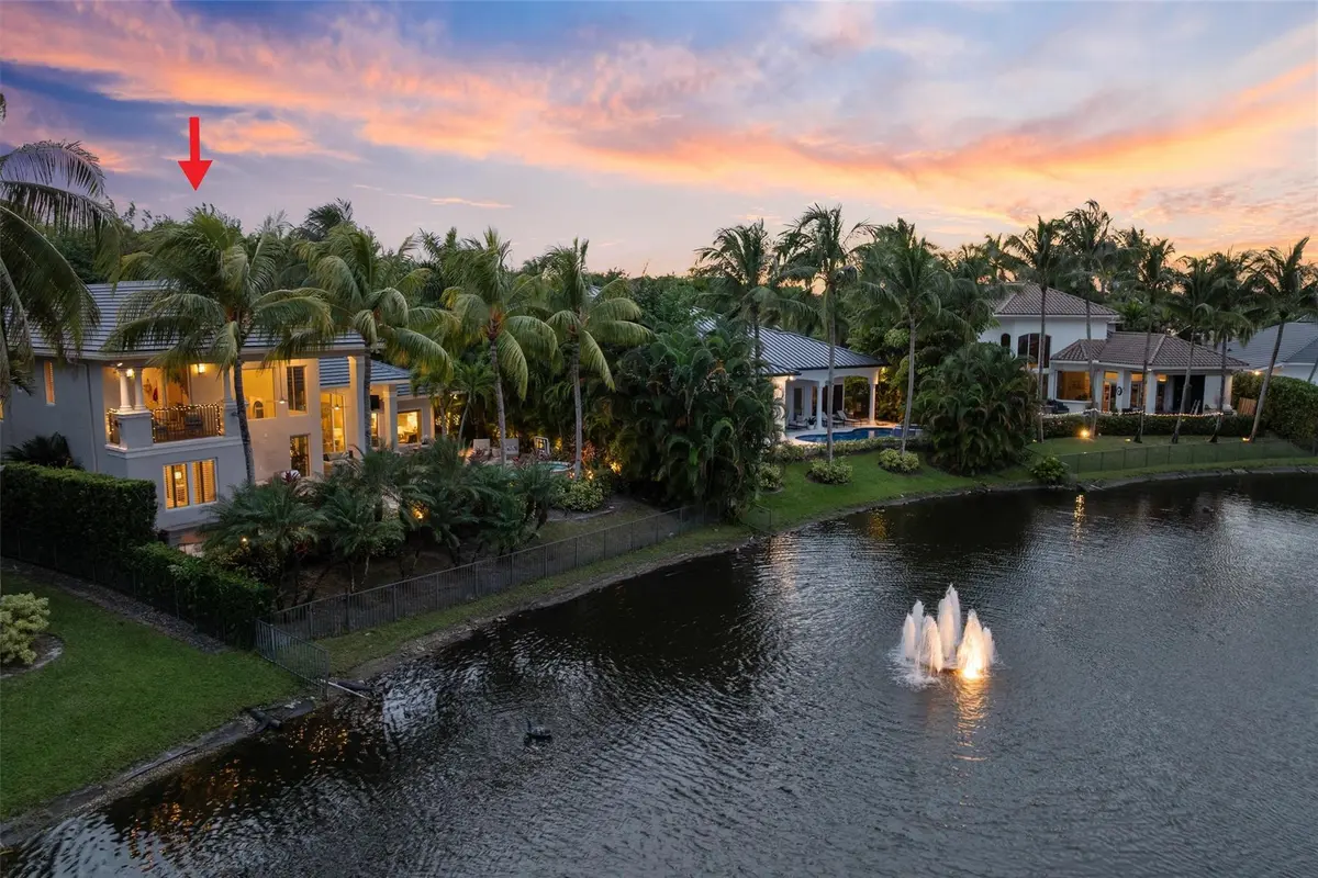 Twilight Location w Fountain Views at 10301 Blue Palm Street, Plantation
