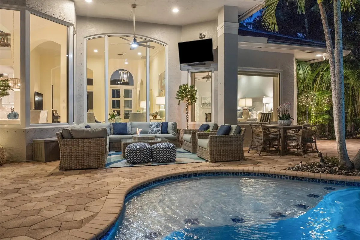 Outdoor Entertaining Area at 10301 Blue Palm Street, Plantation