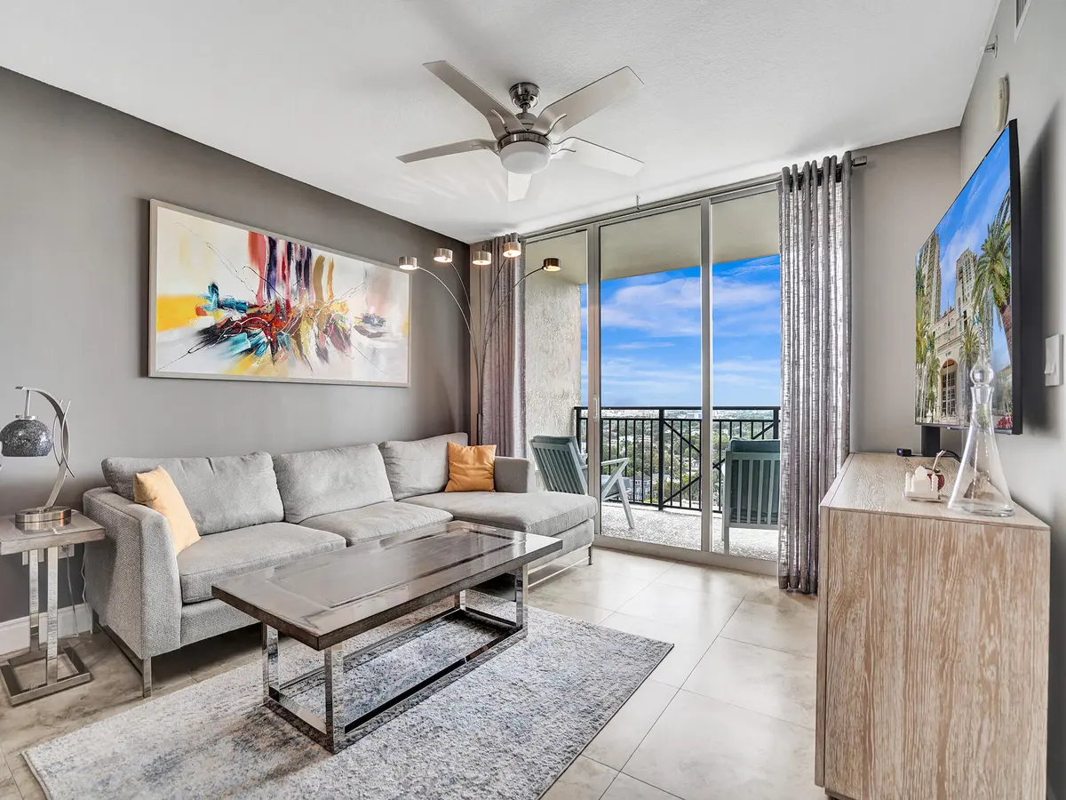 Living Area at 600 W Las Olas Boulevard 1501s, Fort Lauderdale