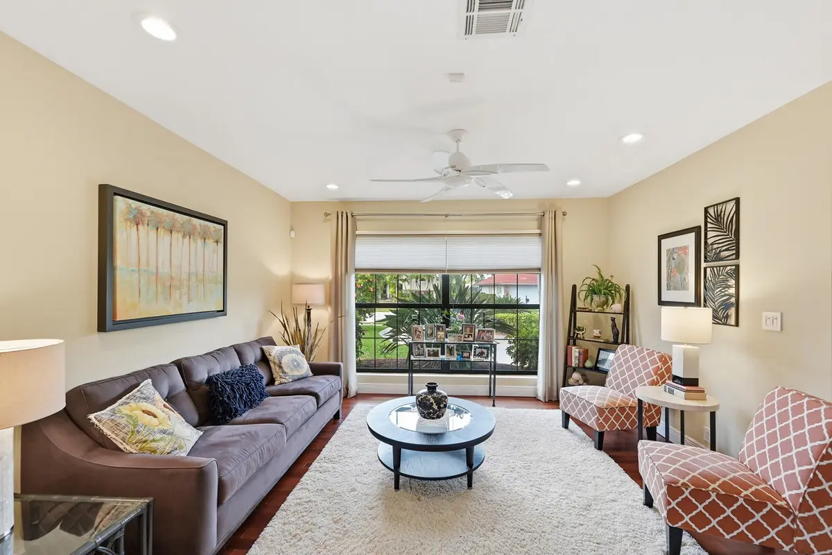 Living room at 10152 Harbourtown Court, Boca Raton