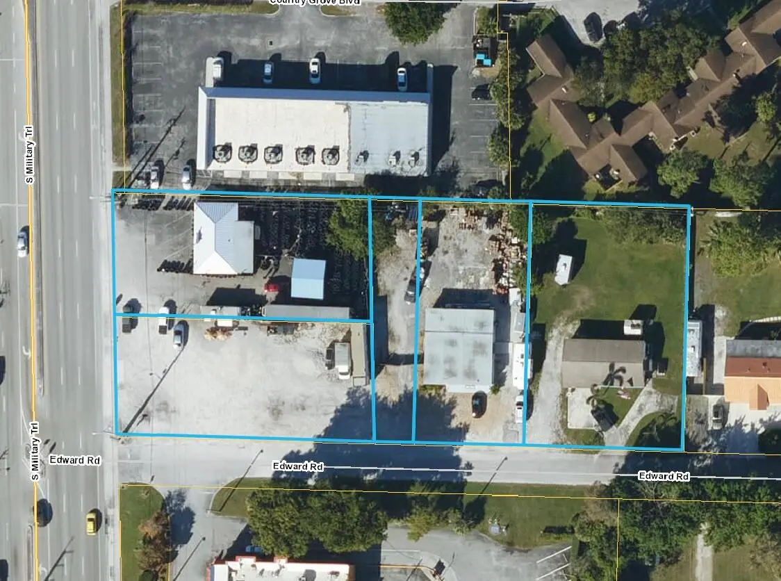 5 Combined Parcels - From Tax Assessor at 1370 S Military Trail, West Palm Beach