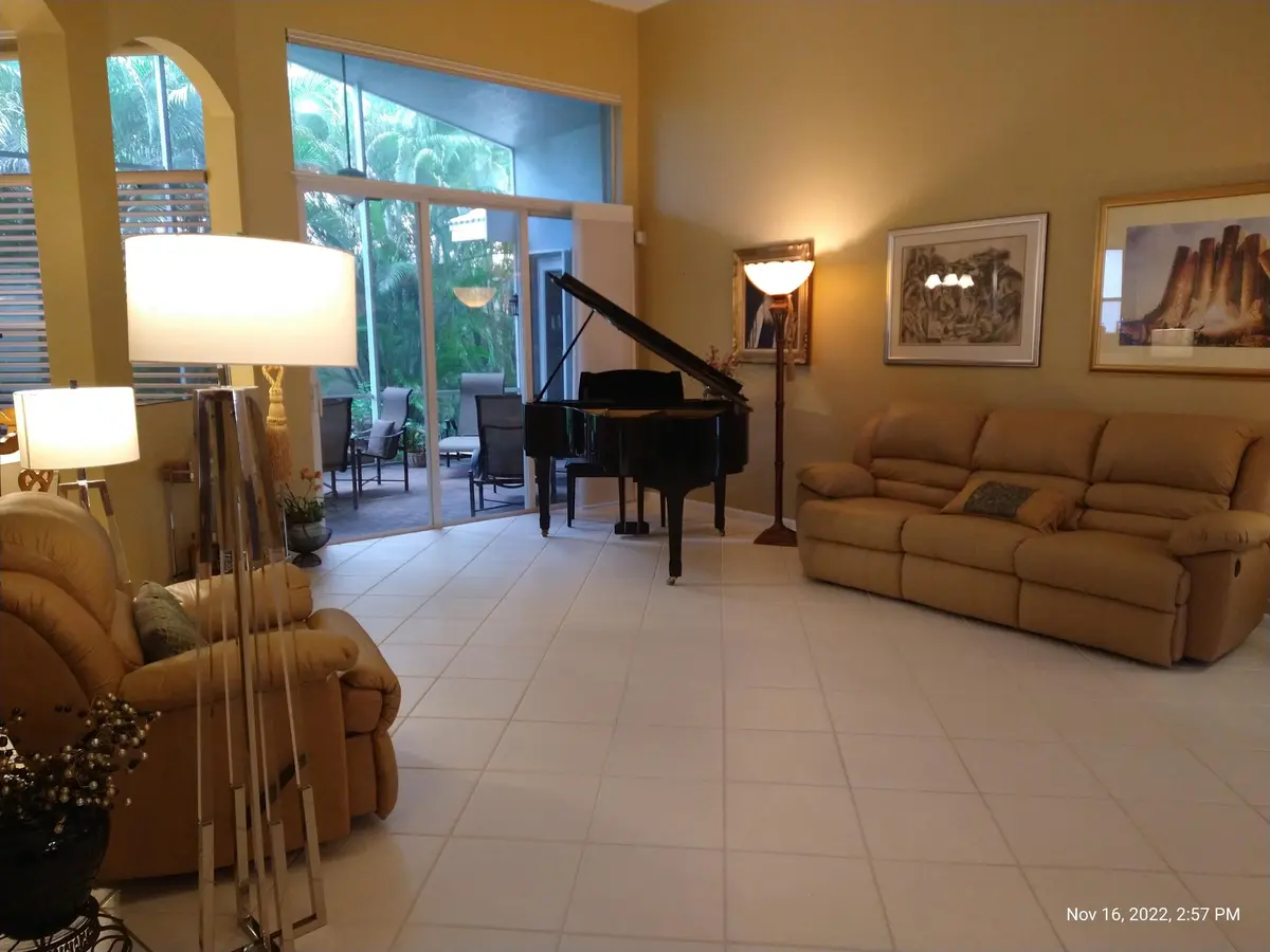 LIVING ROOM at 13245 Alhambra Lake Circle, Delray Beach