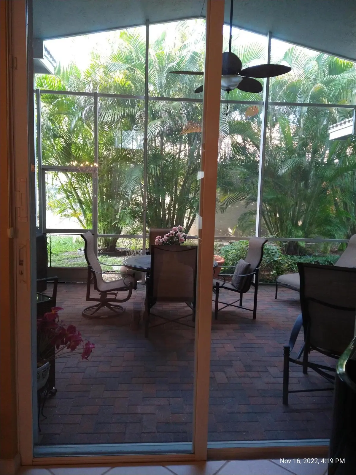 WALK INTO PATIO at 13245 Alhambra Lake Circle, Delray Beach