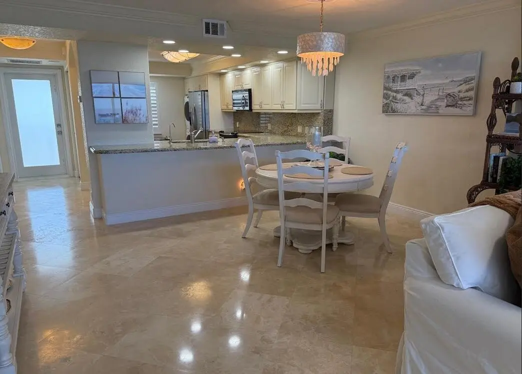 Dining and kitchen at 2000 S Ocean Drive 804, Fort Lauderdale