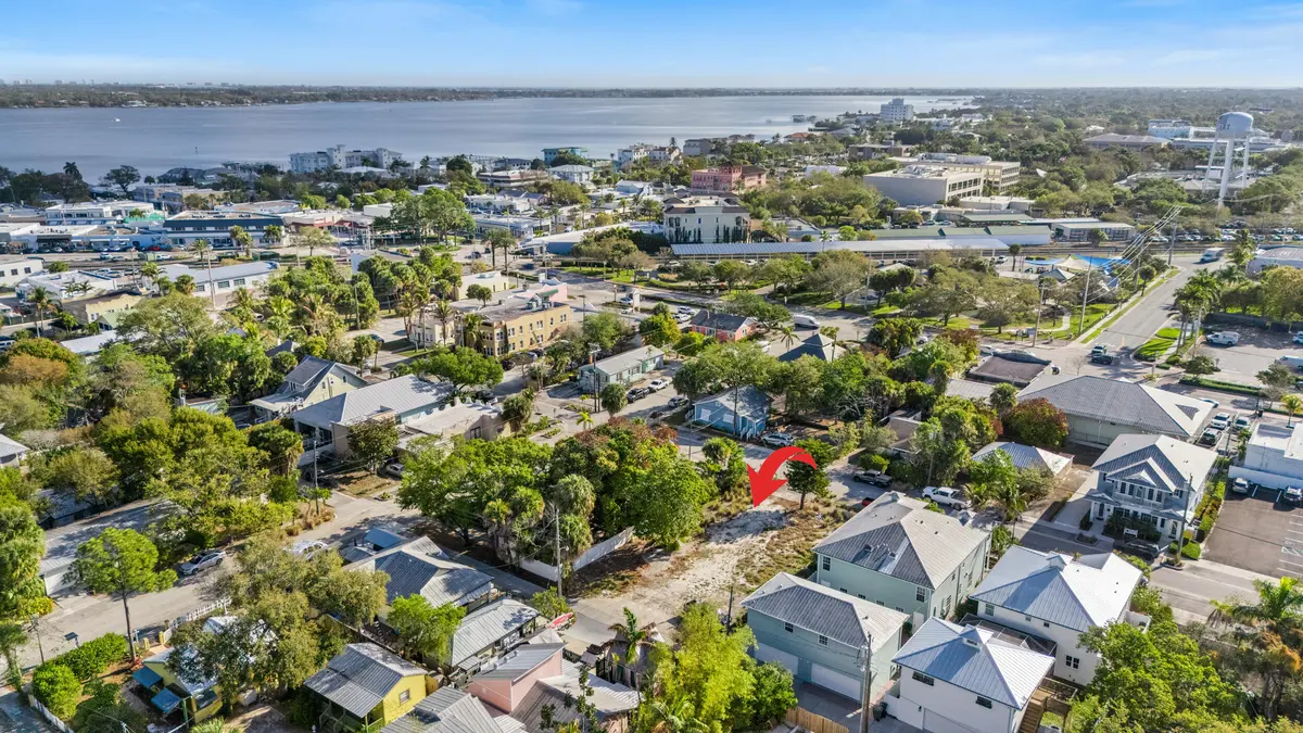 Aerial View at 506 SW Camden Avenue, Stuart