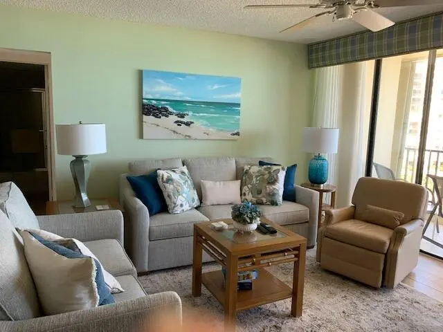 Living Room at 300 Ocean Trail Way 602, Jupiter