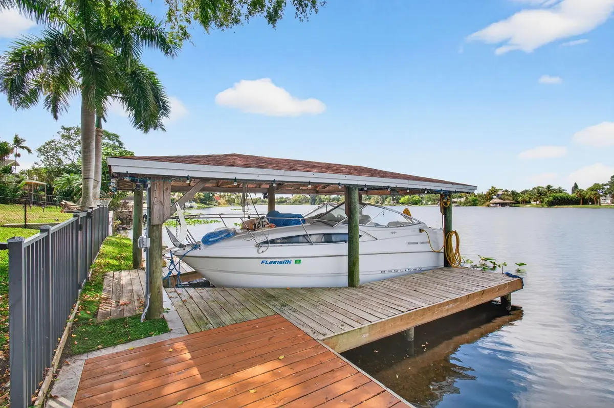 Private Boat Dock at 6647 Paul Mar Drive, Lantana