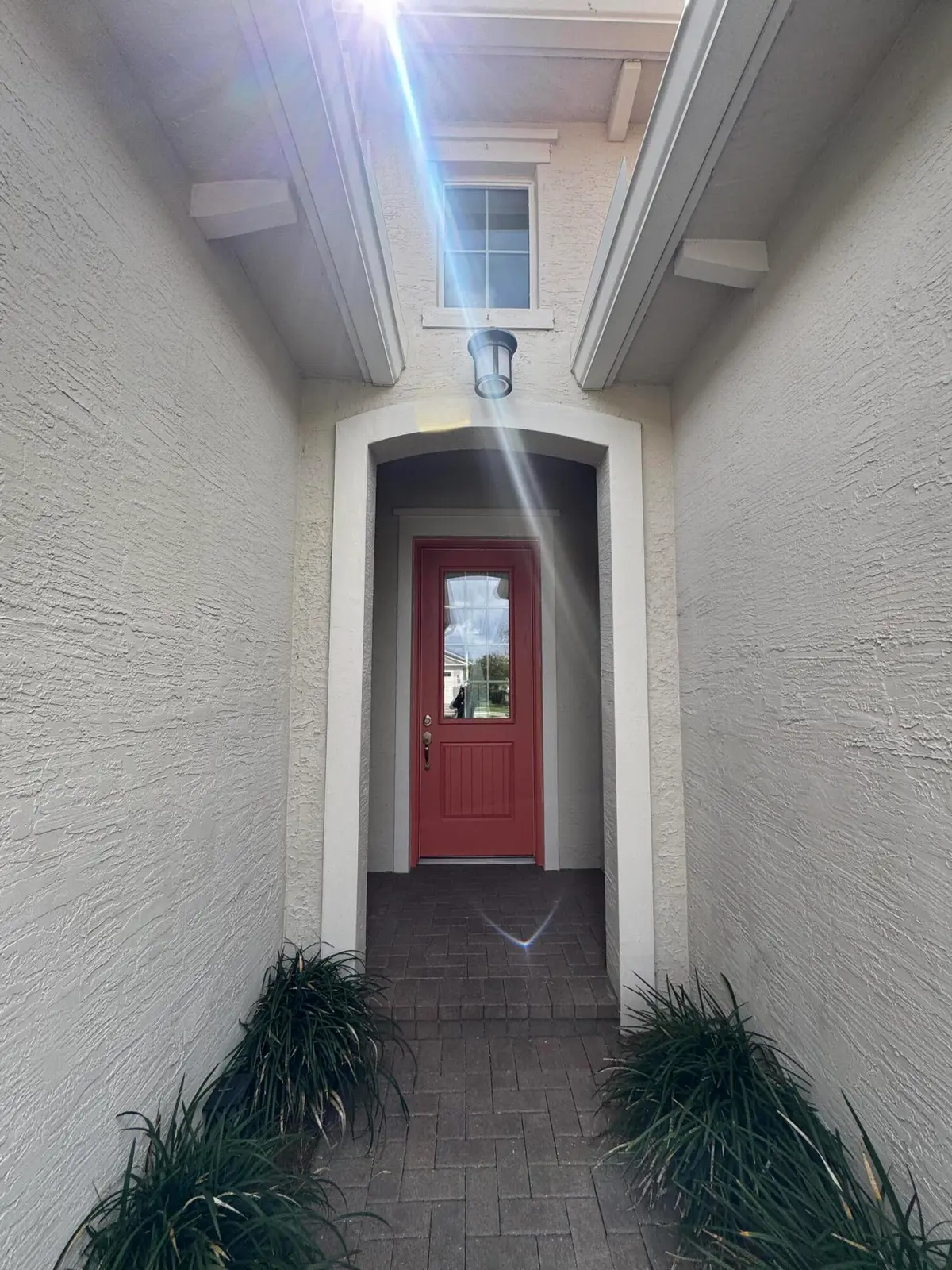 Front door at 15992 Whippoorwill Circle, Westlake