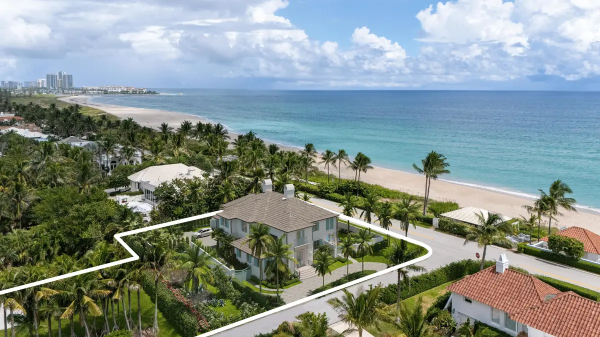 Property Outline at 1285 North Ocean Boulevard Lot 1 & 2, Palm Beach