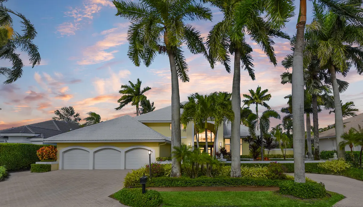 exterior dusk at 6931 Queenferry Circle, Boca Raton