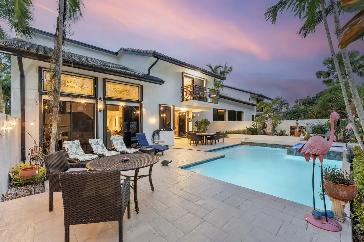 Pool Area at 6534 Via Rosa, Boca Raton