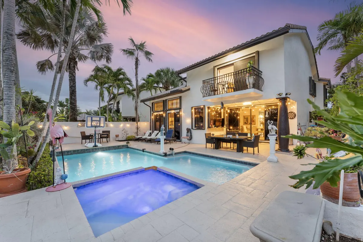 Pool Area at 6534 Via Rosa, Boca Raton