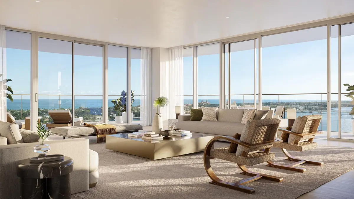 Great Room at 1919 N Flagler Drive 1910, West Palm Beach