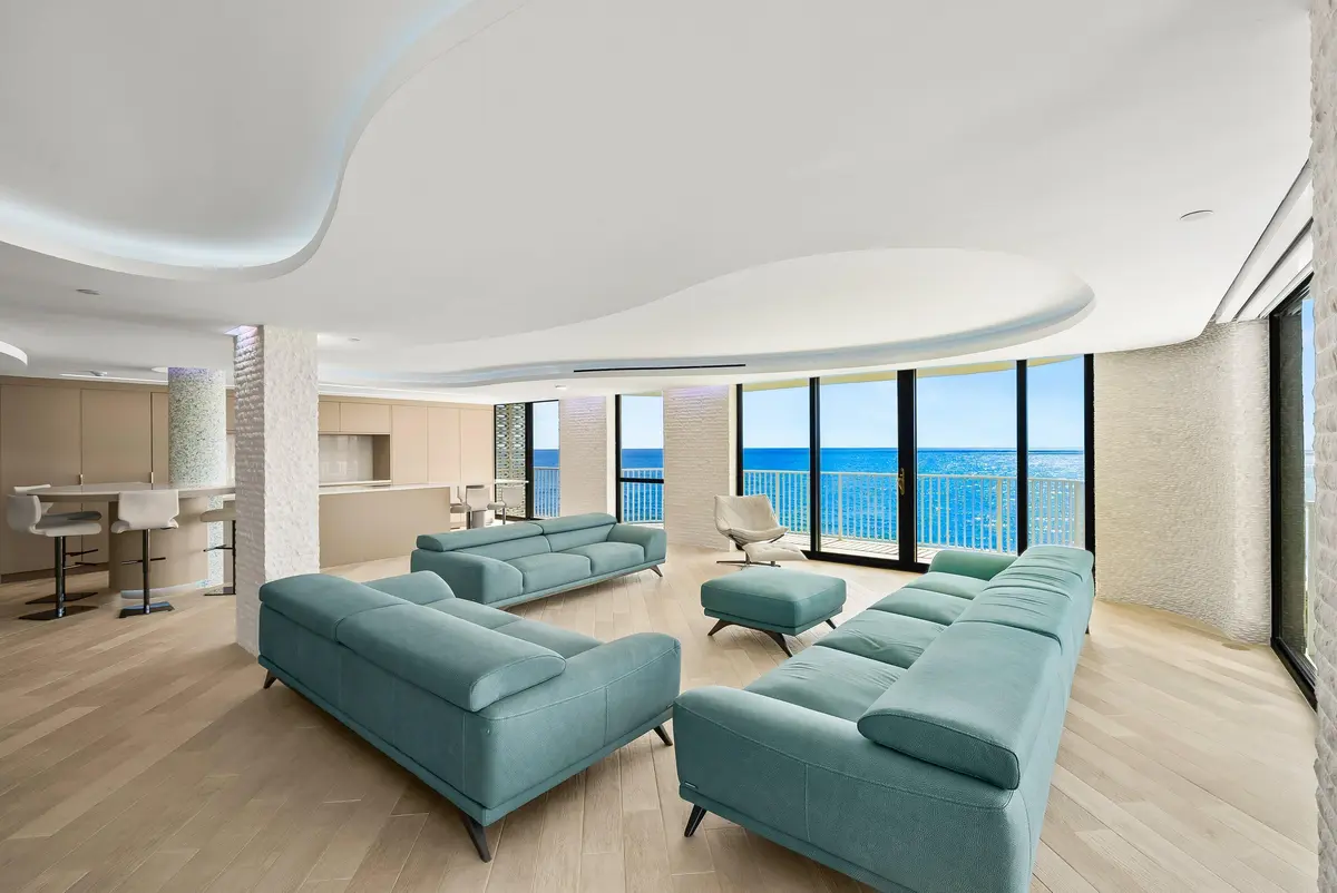 East Living Room at 3360 S Ocean Boulevard 5f-i, Palm Beach