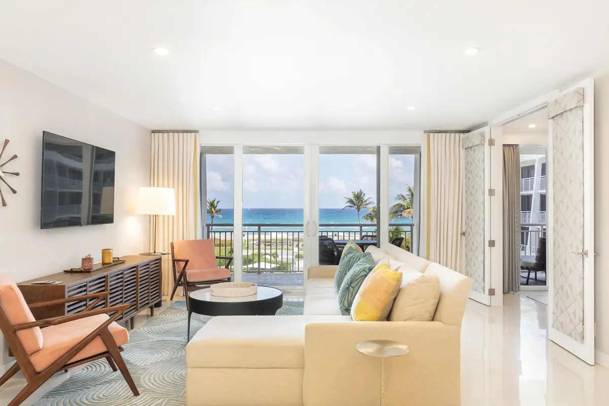 Bedrooms on either side at 2600 S Ocean Boulevard 302w, Palm Beach