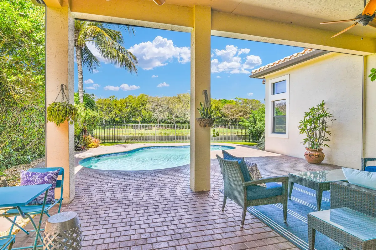 Covered Patio at 9577 Eden Roc Court, Delray Beach