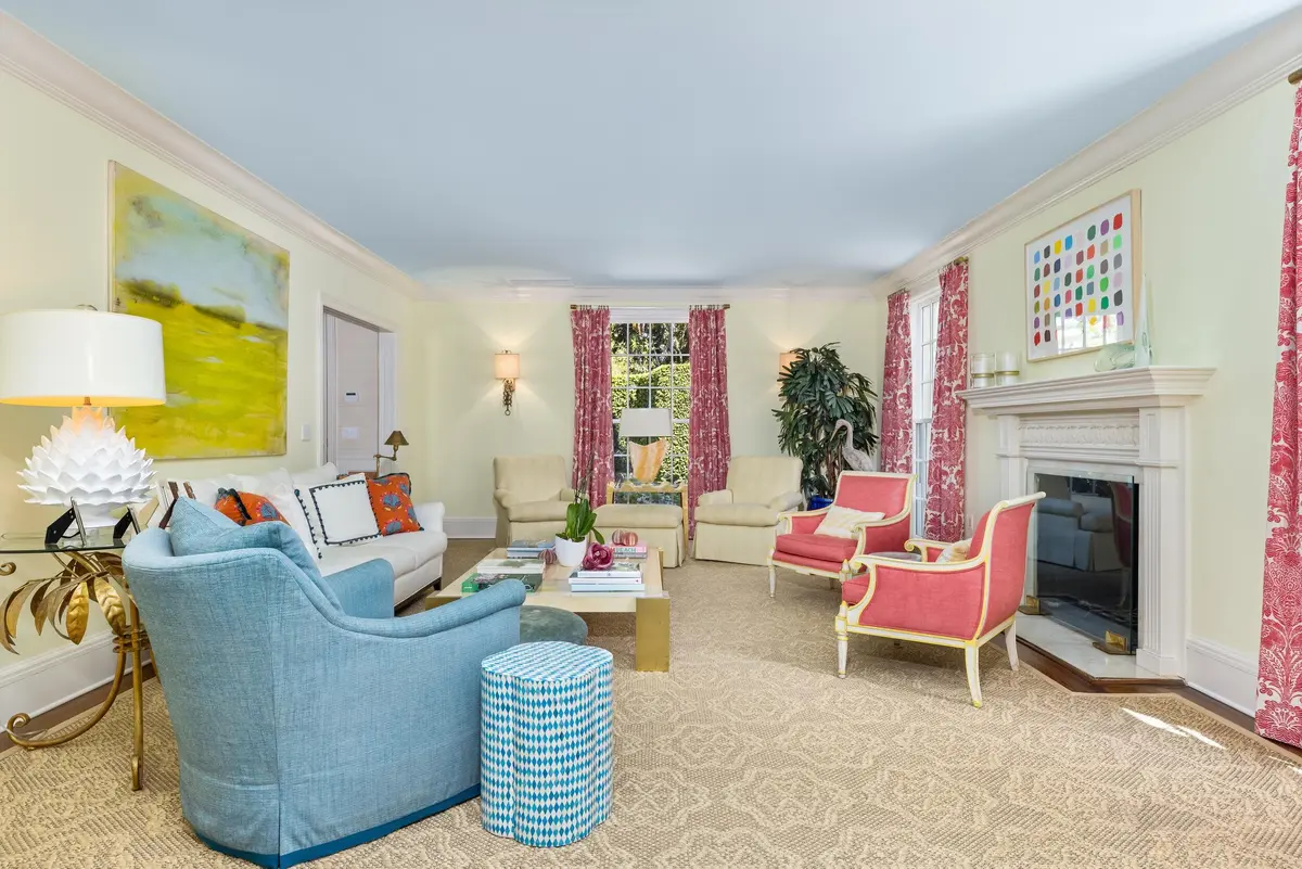 Living Area at 246 Emerald Lane, Palm Beach