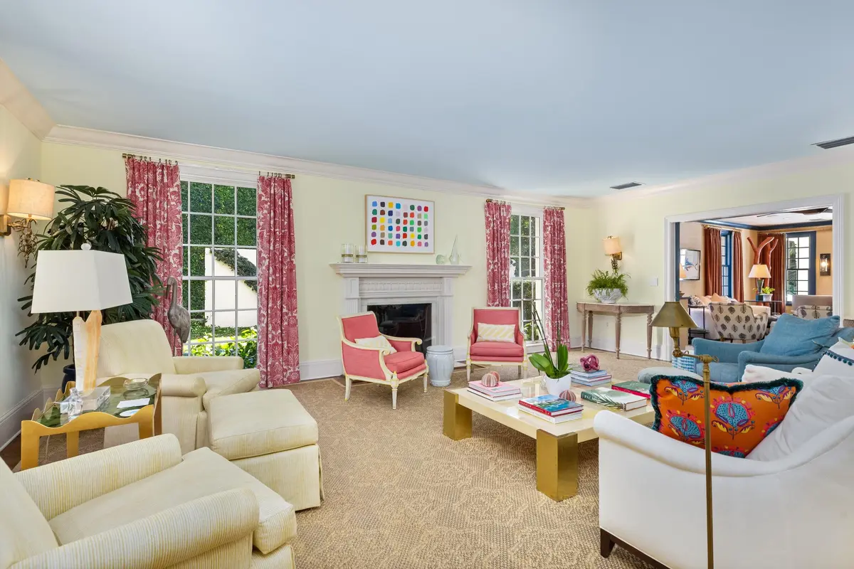 Living Area at 246 Emerald Lane, Palm Beach