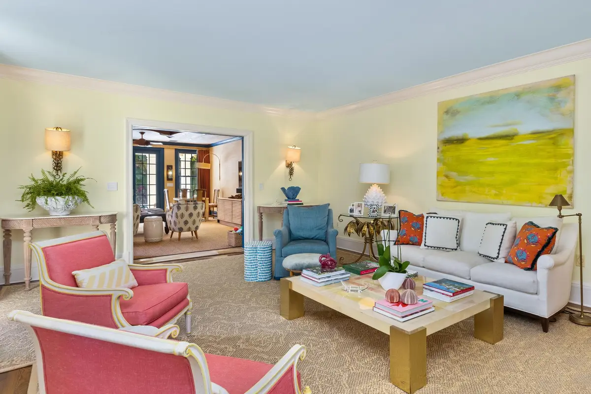 Living Area at 246 Emerald Lane, Palm Beach