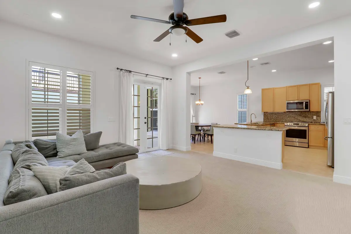 Kitchen and Living Room at 108 Spikerush Road, Jupiter