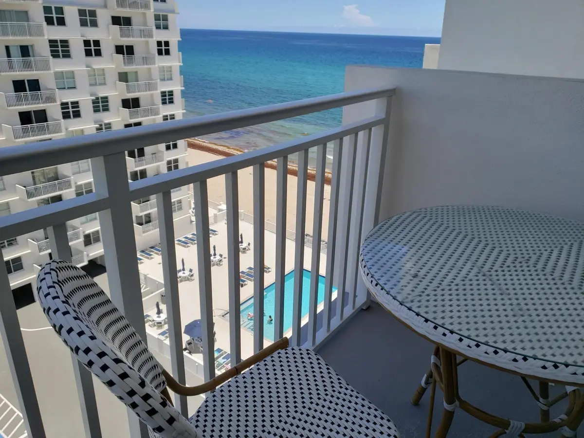 Balcony and Ocean view at 4511 S Ocean Boulevard 904, Highland Beach