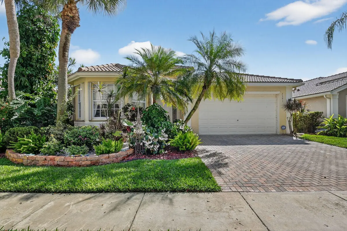 FRONT OF HOUSE at 7381 Morocca Lake Drive, Delray Beach
