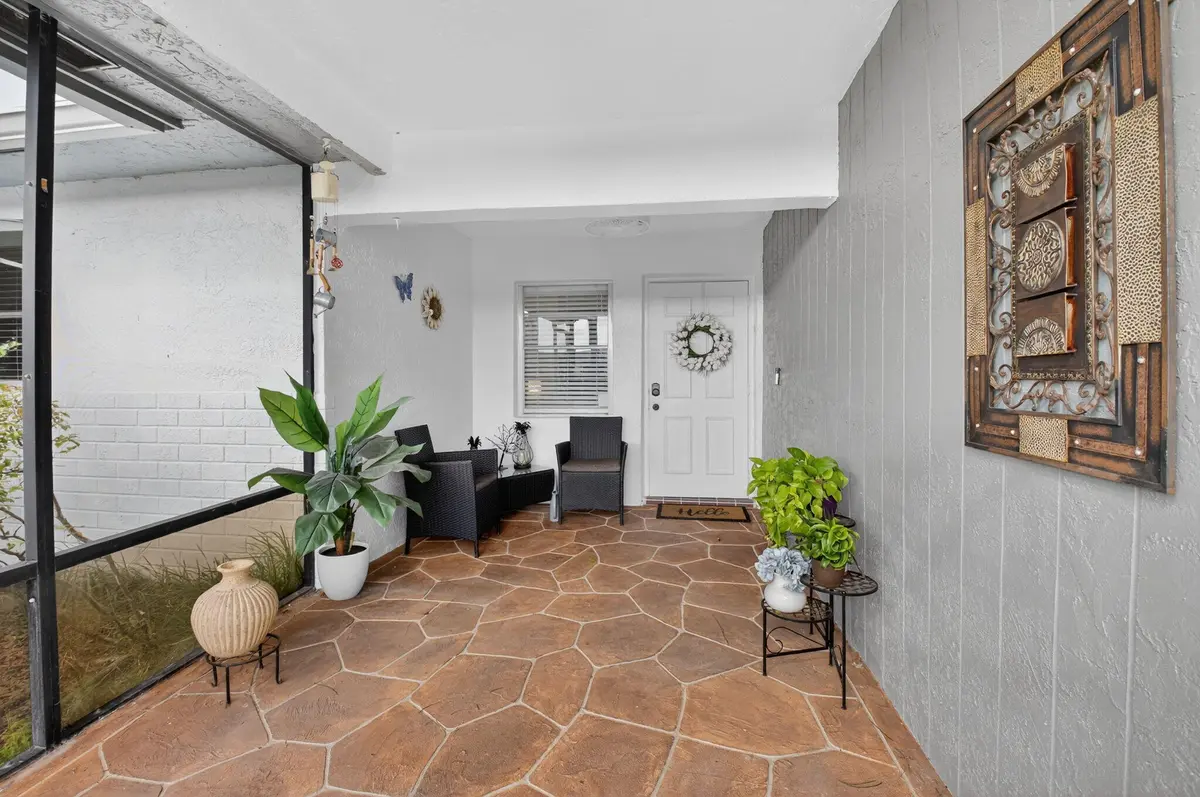 FRONT PATIO at 13647 Whippet Way, Delray Beach