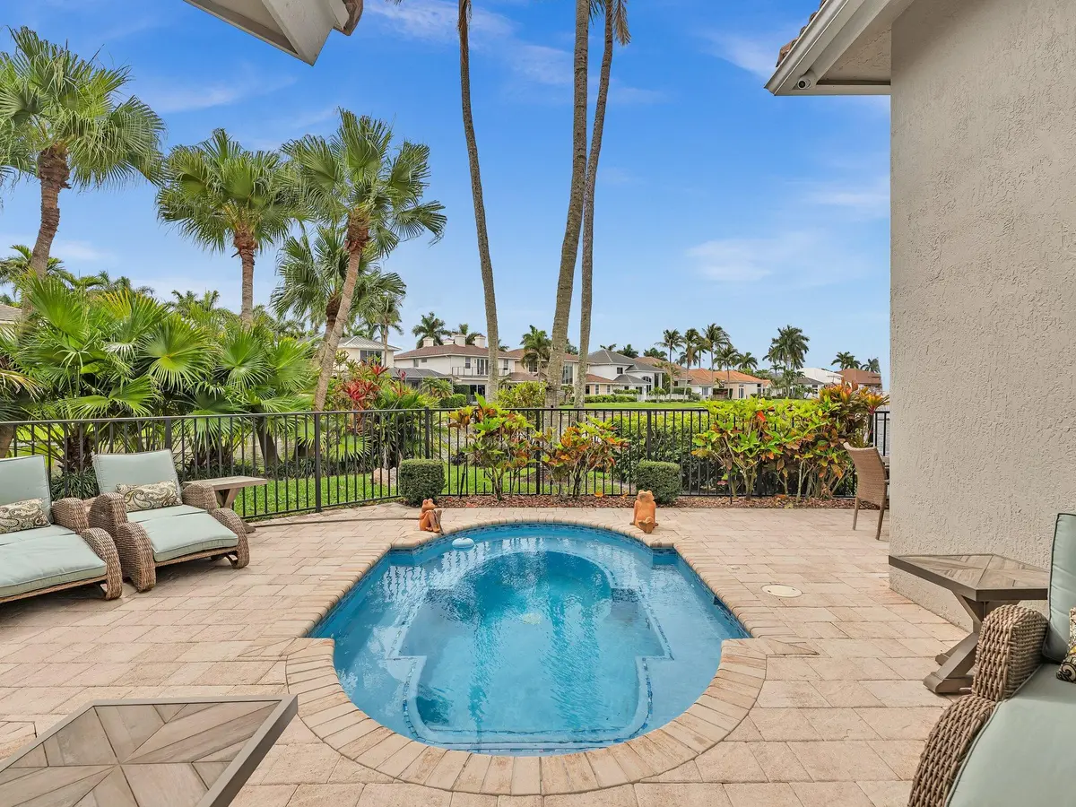 Splash Pool Overlooking Lake at 4167 NW 55th Place, Boca Raton