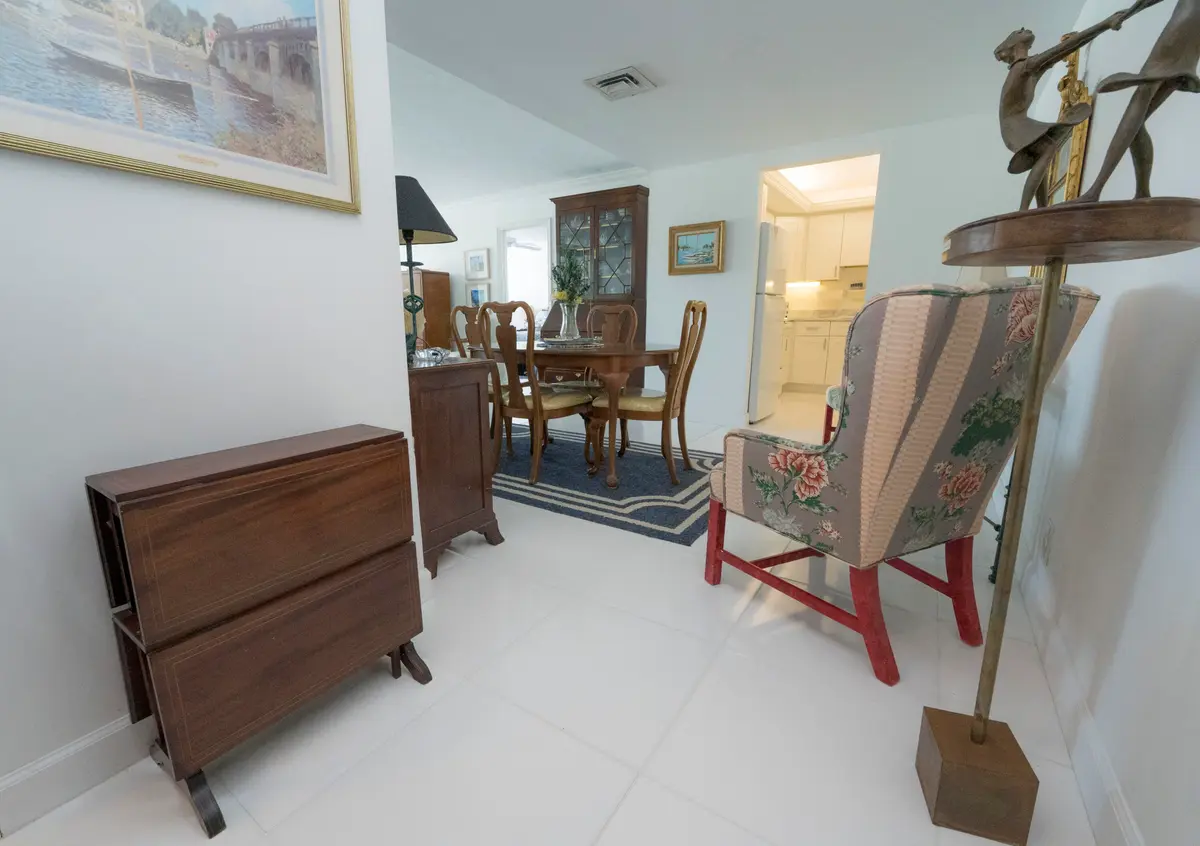 Foyer to Dining at 336 Golfview Road 203, North Palm Beach