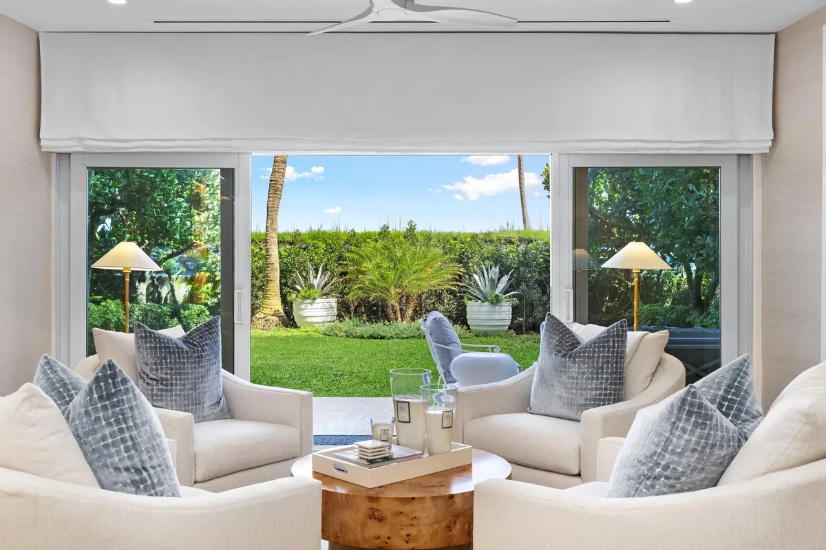 Family Room at 300 S Ocean Boulevard 1b, Palm Beach