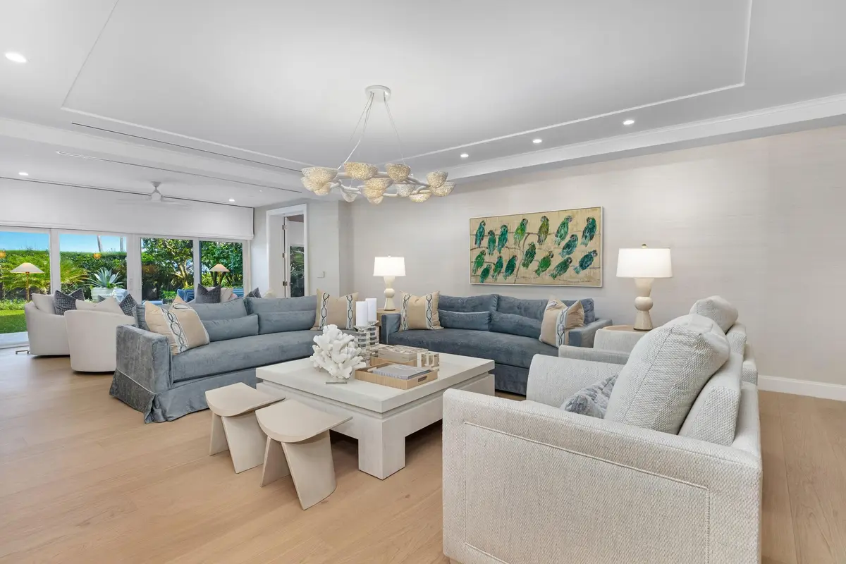 Living Area at 300 S Ocean Boulevard 1b, Palm Beach