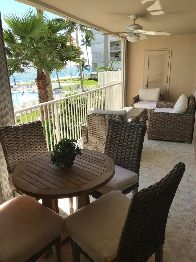 balcony at 3101 S Ocean Boulevard 218, Highland Beach