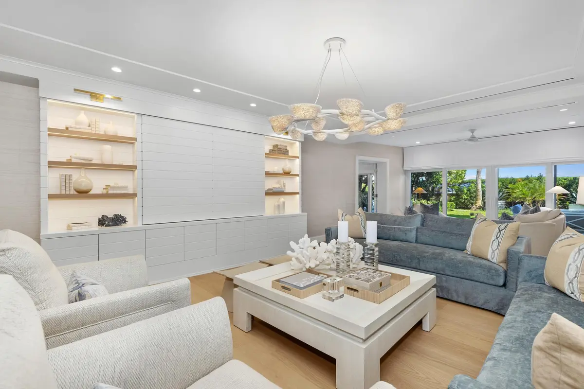 Living Area at 300 S Ocean Boulevard 1b, Palm Beach