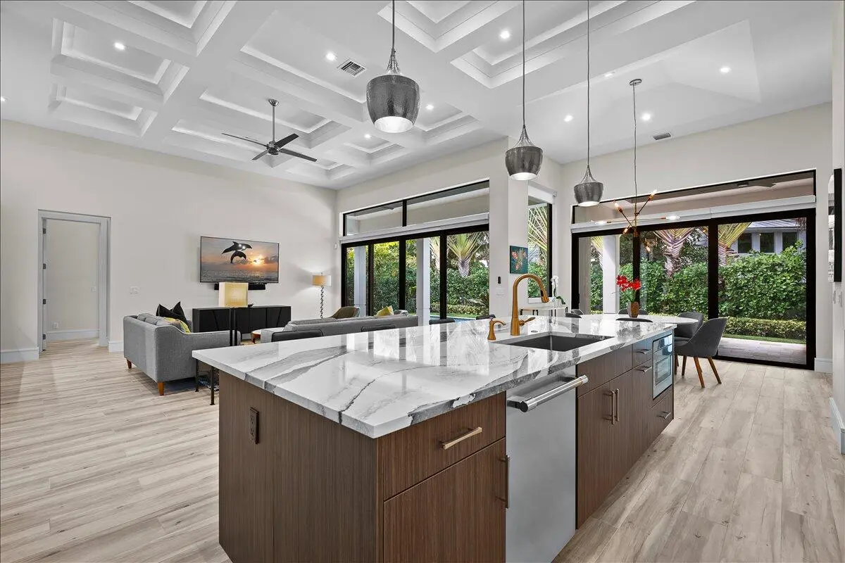 Kitchen Island Angle at 187 Shelter Lane, Jupiter