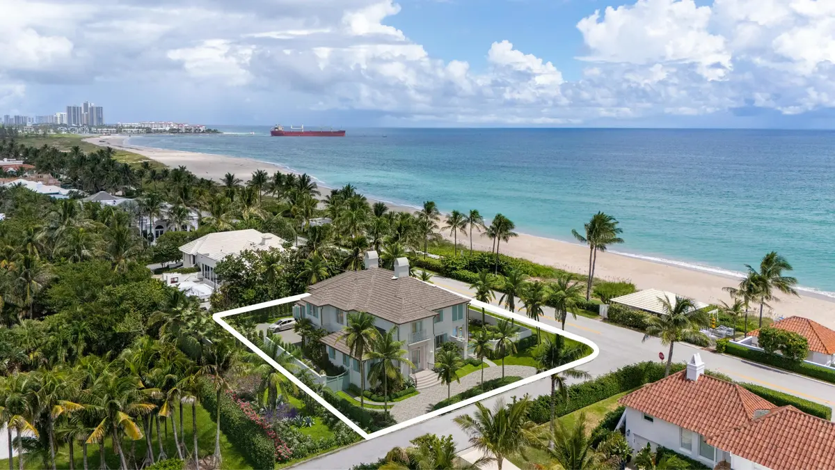 Property Outline at 1285 N Ocean Boulevard, Palm Beach